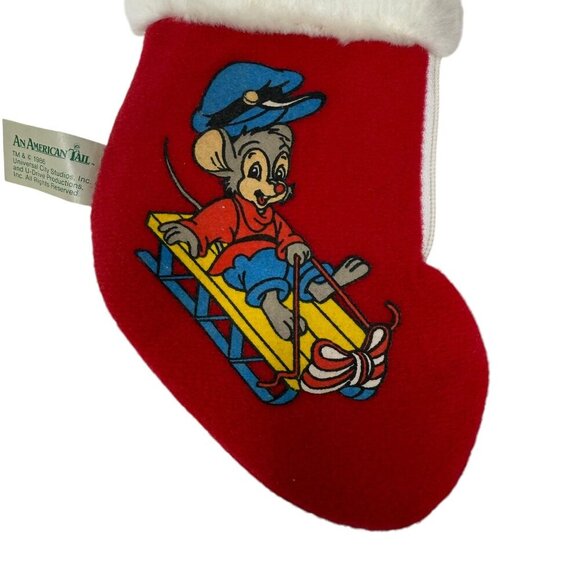 An American Tail Christmas Mini Stockings Fievel Mousekewitz McDonalds Sears - Picture 4 of 8